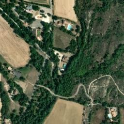 Vue satellite de Camping municipal le Rieutord à Saint-Pierre-la-Roche