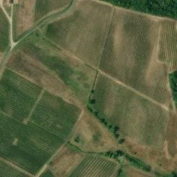 Vue satellite de Aire de stationnement des Vignobles Falgueret Leglise à Castelviel