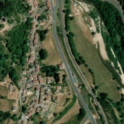 Vue satellite de Aire Naturelle de Camping de Luc à Cellier-du-Luc