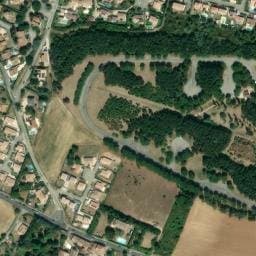 Vue satellite de Aire de la Coucourde à Les Tourrettes