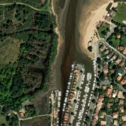 Vue satellite de Camping Routes du Monde ATC à Arcachon