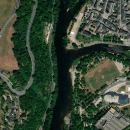 Vue satellite de Camping Le Val de Saures à Espeyrac