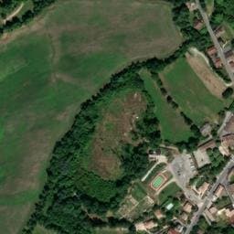 Vue satellite de Aire de camping-car à Rives à Rives