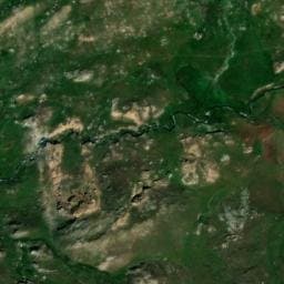 Vue satellite de Cabane du Col (rive g) à Saint-Véran