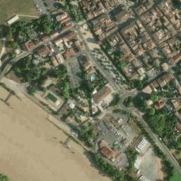 Vue satellite de Aire de camping-car de Cadillac-sur-Garonne à Barsac