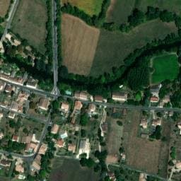 Vue satellite de Camping Municipal Allemans-du-Dropt à Cambes