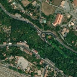 Vue satellite de Parking du Belvédère Aubenas à Mercuer