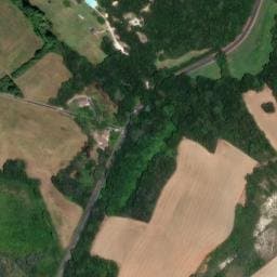 Vue satellite de Domaine de la Fontaine de Biron à Dévillac