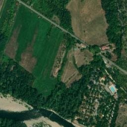 Vue satellite de Camping le Plan d'Eau à Saint-Privat