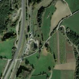 Vue satellite de Aire de Ste Catherine à Saint-Sauveur