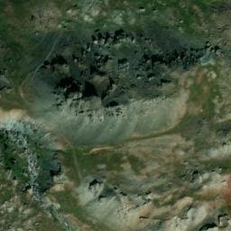Vue satellite de Cabane de Rubren à Saint-Véran