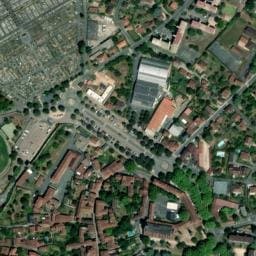 Vue satellite de Aire de camping-car à Planioles à Planioles