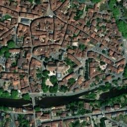 Vue satellite de Place de la Raison à Figeac