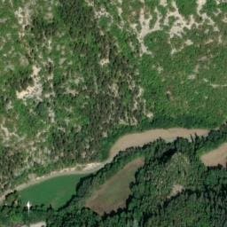 Vue satellite de Camping à la ferme du Claps à Luc-en-Diois