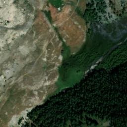 Vue satellite de Cabane de Parouart à Saint-Paul-sur-Ubaye