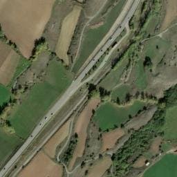 Vue satellite de Aire de Pré Buisson à Saint-Sauveur