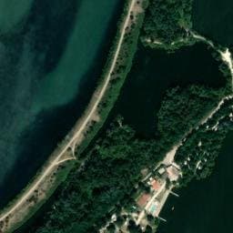 Vue satellite de Camping de l'île Blanc à Savasse