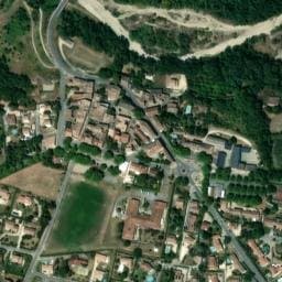 Vue satellite de Aire Camping-Cars de Charols à Manas