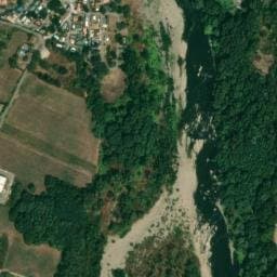 Vue satellite de Camping la Chareyrasse à Saint-Étienne-de-Fontbellon