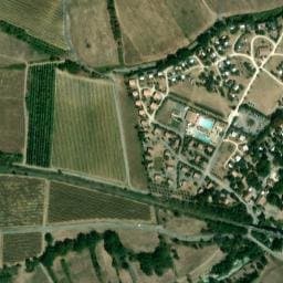 Vue satellite de Camping Les Arches à Saint-Jean-le-Centenier
