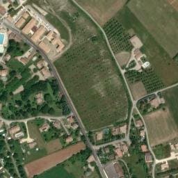 Vue satellite de Camping Le Gap des Tortelles à Bourdeaux