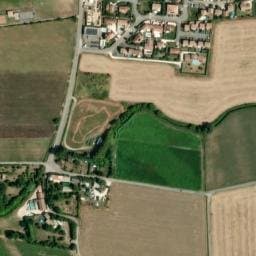 Vue satellite de camping de l'île blanc à Ancône