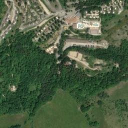 Vue satellite de Camping Les Bois du Châtelas à Bourdeaux