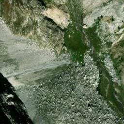 Vue satellite de Cabane des Houerts à Saint-Paul-sur-Ubaye