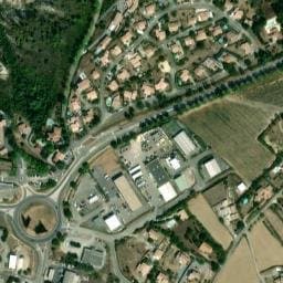 Vue satellite de Domaine le Pommier Ciela Village à Saint-Jean-le-Centenier
