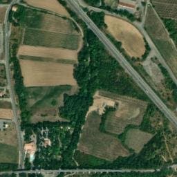 Vue satellite de Camping les Rives d'Auzon à Saint-Germain