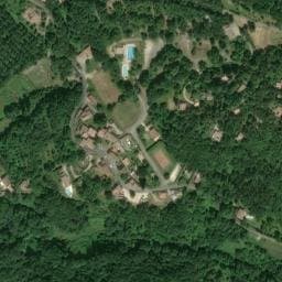 Vue satellite de Camping des Châtaigniers à Pont-de-Barret