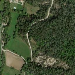 Vue satellite de Camping municipal Saint-Martin à Bellegarde-en-Diois
