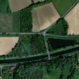 Vue satellite de Aire de stationnement Le Gravilla à Blaignac