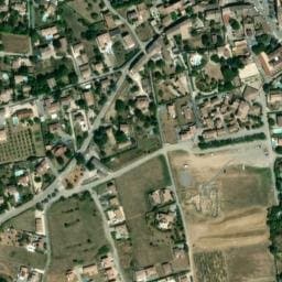 Vue satellite de Aire Camping-cars Alba-la-Romaine à Saint-Thomé