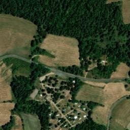 Vue satellite de Camping municipal de Chasseradès à Laveyrune