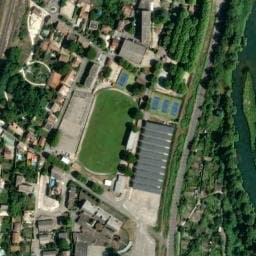 Vue satellite de Aire camping car Le Teil à Châteauneuf-du-Rhône