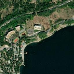 Vue satellite de Camping du Club Nautique Alpin Serre Ponçon à Saint-Sauveur