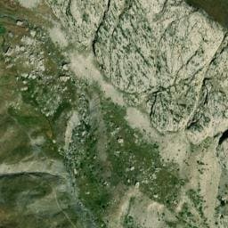 Vue satellite de Cabane sous le Rocher à Saint-Paul-sur-Ubaye