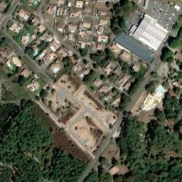 Vue satellite de Camping Val de l'Eyre à Belin-Béliet