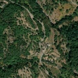 Vue satellite de Camping la Drobie à Sablières