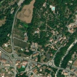 Vue satellite de Camping les Roches à Saint-Maurice-d'Ardèche