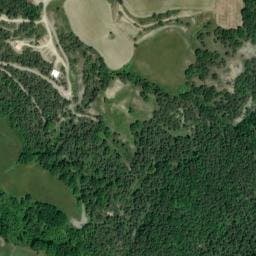 Vue satellite de Aire de camping car d'Orcinas à Orcinas
