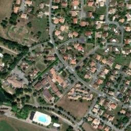Vue satellite de Aire de stationnement de Monflanquin (Coulon) à Monflanquin