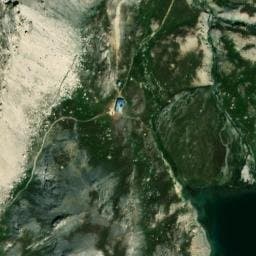 Vue satellite de Refuge de Chambeyron à Saint-Paul-sur-Ubaye