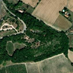 Vue satellite de aire de repos à Moulinet