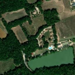 Vue satellite de Aire de camping-cars de Cancon à Beaugas
