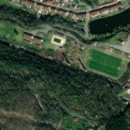 Vue satellite de Aire de camping-car à Aubin (2) à Aubin