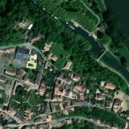 Vue satellite de Camping municipal Au Jardin à Couthures-sur-Garonne