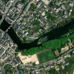 Vue satellite de Fontaine des bâtisseurs à Espalion