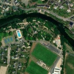 Vue satellite de Aire de service camping-car - Camping Roc de l'Arche à Espalion